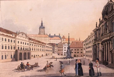 Oberer Malostranské (Kleinseitner) Platz, Prag, ca. 1810
